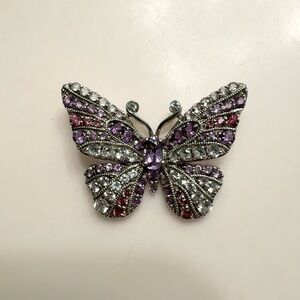 Kay Jewelers Amethyst Butterfly Necklace Pendant